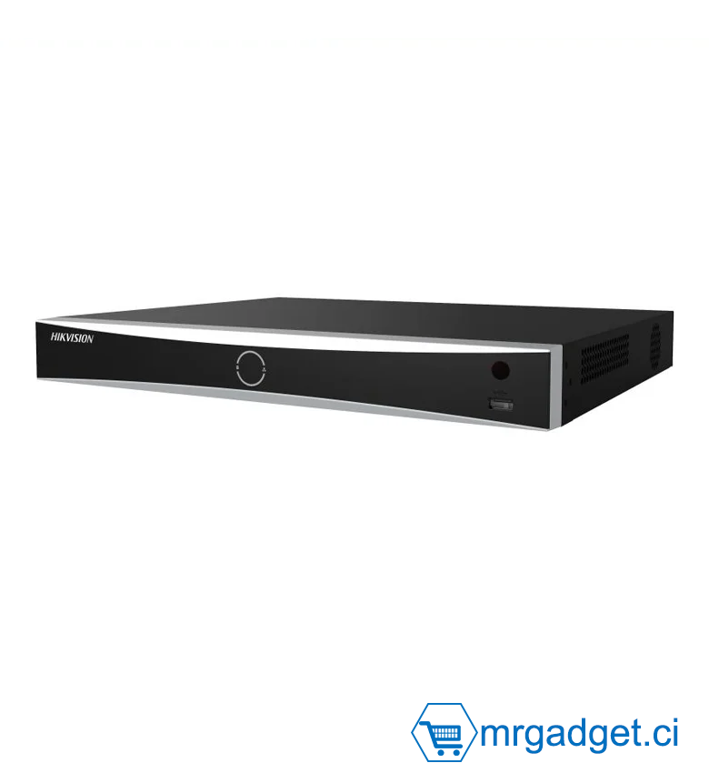 HIKVISION DS-7632NXI-K2/16P - NVR 32 canaux AcuSense - 16 Ports PoE 4K - - 1 interface HDMI & 1 VGA - 2 interfaces Disque dur SATA (10 To Max par disque)