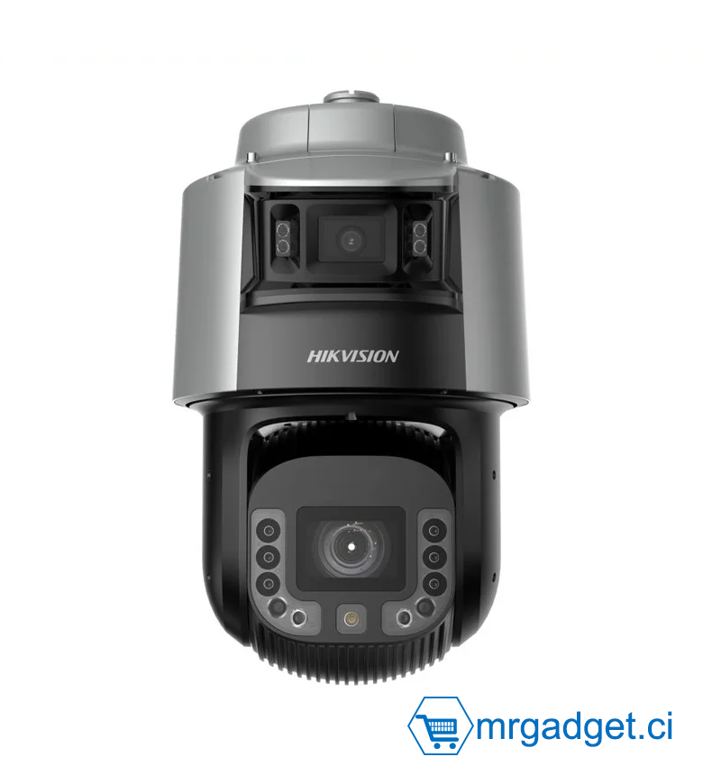 HIKVISION DS-2SF8C442MXS-DL(14F1)(O-STD)(P3) TandemVu 8 pouces 4 MP 42X Dôme de vitesse réseau DarkFighter, lumière blanche jusqu'à 30 m et une distance IR de 300 m