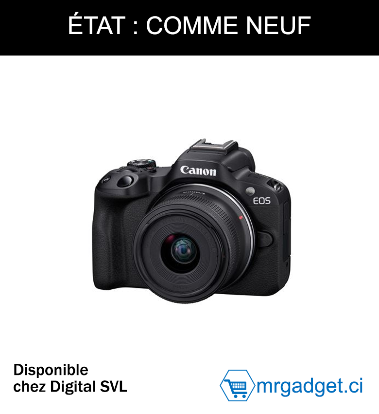 CANON EOS R50+ RF-S 18-45mm f/4.5-6.3 IS STM   État : comme neuf