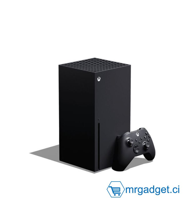 Console Microsoft Xbox Series X Standard 1 To – Rétrocompatible avec des milliers de jeux, le jeu 4K rapide, le port HDMI ultra haute vitesse, des performances optimisées