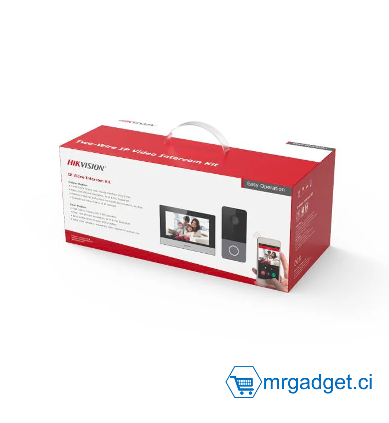 Hikvision DS-KIS603-P(C)(O-STD) Ensemble complet d'interphone vidéo