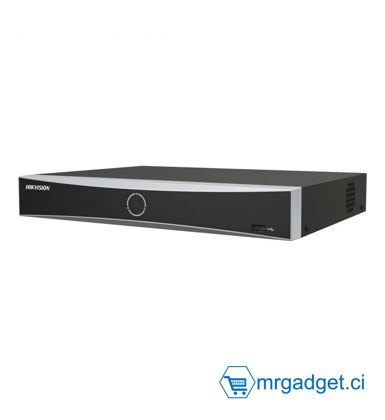 NVR Hikvision DS-7604NXI-K1/4P(STD) - NVR 4 canaux AcuSense - 4 Ports PoE 4K - - 1 interface HDMI & 1 VGA - 1 interface Disque dur SATA (10 To Max )