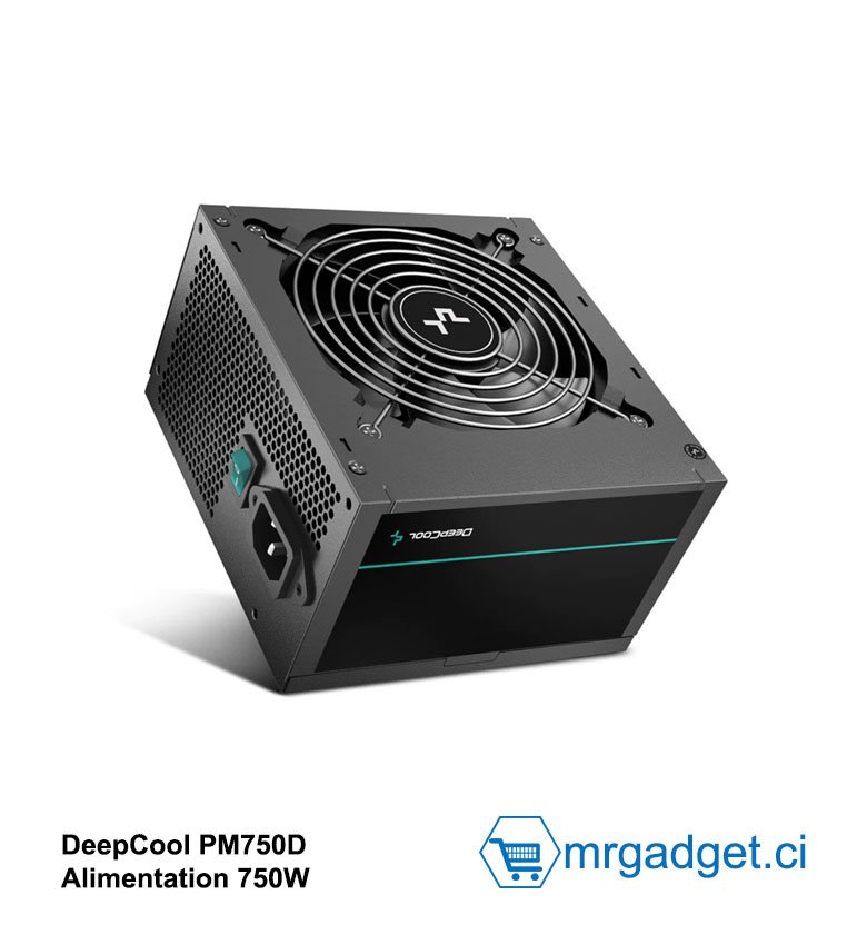 DeepCool PM750D Alimentation PC Gaming - 750W - certifiées 80 PLUS Gold