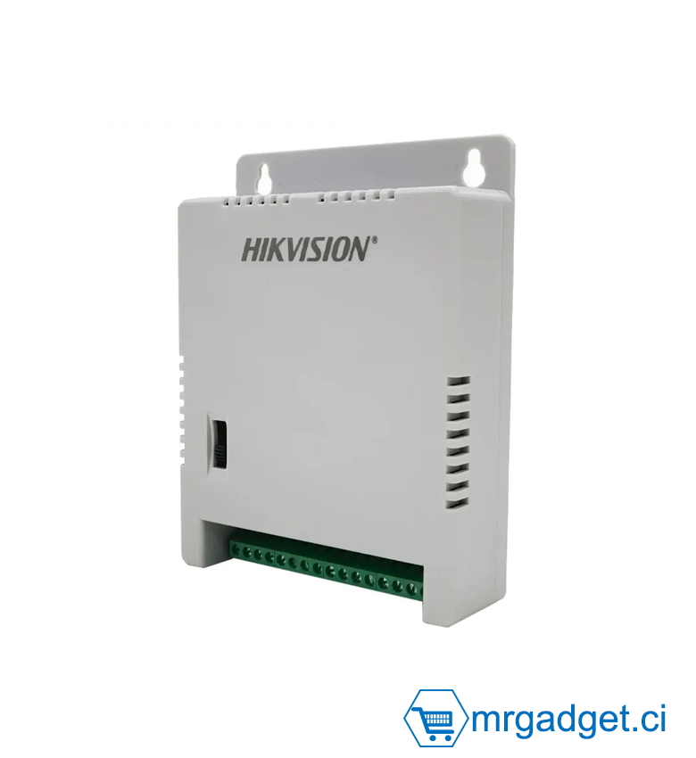 Hikvision DS-2FA1205-C8(EUR)(O-STD) Alimentation 8 canaux - 60 W, 12 VCC/1 A maximum par canal, le courant total maximum est de 5 A