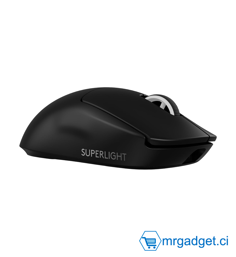 Logitech G PRO X SUPERLIGHT 2 LIGHTSPEED Souris gaming sans fil, 8K Polling, légère, 60g, switchs hybrides LIGHTFORCE, capteur HERO 2, 888 IPS, 44K PPP, 5 boutons programmables, USB-C, PC/Mac - Noir