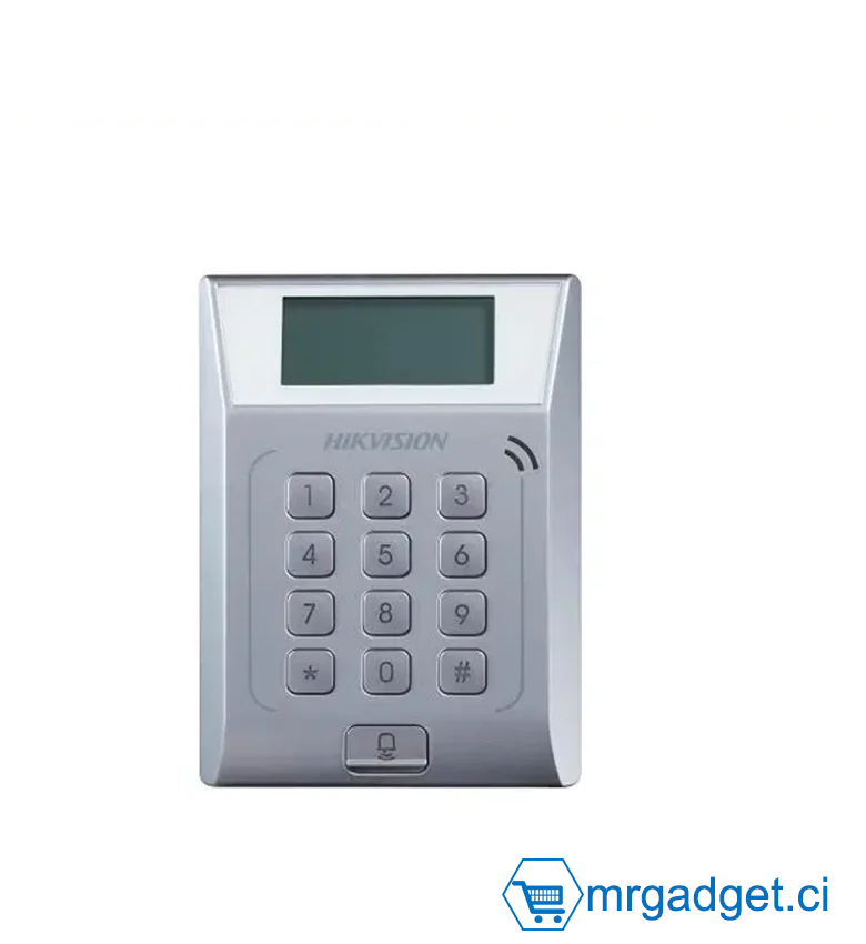 Hikvision DS-K1T802M - Pointeuse - Contrôle accès - Authentification par code et carte RFID/MiFare