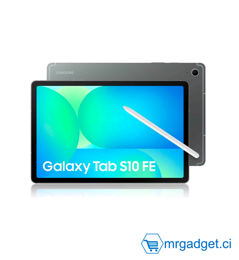 Samsung Galaxy Tab S10 FE, Tablette Android 5G 10.9" 256 Go, S Pen Inclus, Certification IP68, Gris Anthracite (sans clavier)