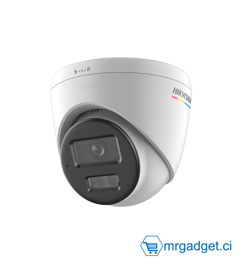 Hikvision DS-2CD1367G3-LIUF/SRB 6MP (3K) - Caméra Dôme IP - Smart Hybrid Light ColorVu - Vision Nocturne Couleur - Objectif 2.8mm - Micro - IA Détection