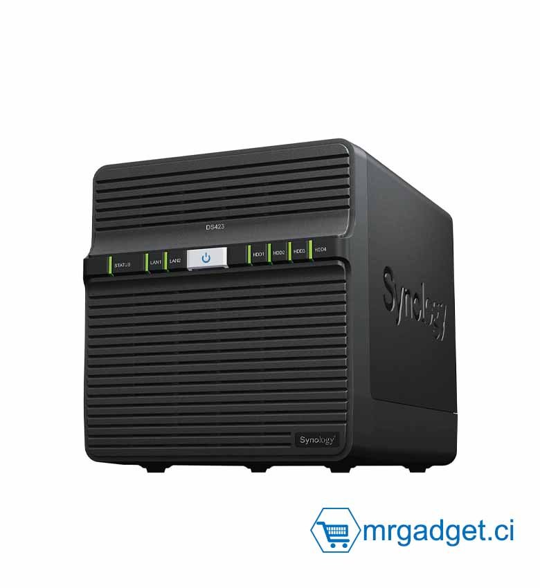 Synology DiskStation DS423   serveur NAS de stockage - Stockage reseau  - NAS 4 baies - Disque dur non inclus