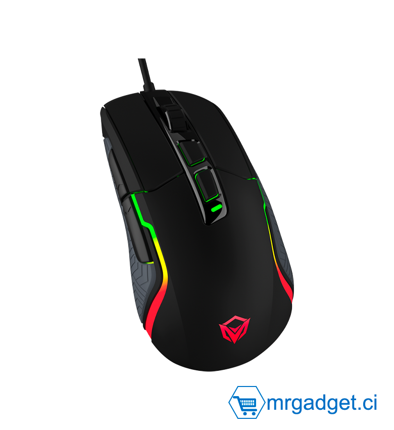 Meetion G3360 Souris Gaming filaire - Souris de jeu programmable DPI à sept niveaux avec haute résolution - USB