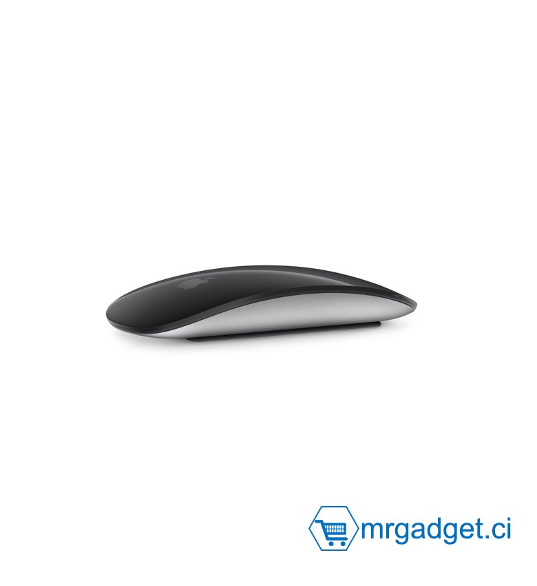 Apple Magic Mouse (4e Gen) : Souris Bluetooth, Rechargeable. Compatible avec Mac et iPad ; Noir, Surface Multi-Touch (USB-C)