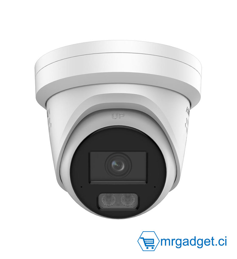 Hikvision DS-2CD2347G3-LIS2UY/SL (2.8mm) - Caméra IP 4MP ColorVu - Dissuasion active Live Guard (Flash/Sirène) - Traitement Anti-corrosion NEMA 4X - Étanche IP67 - Idéal Extérieur et Sécurisation d'Accès