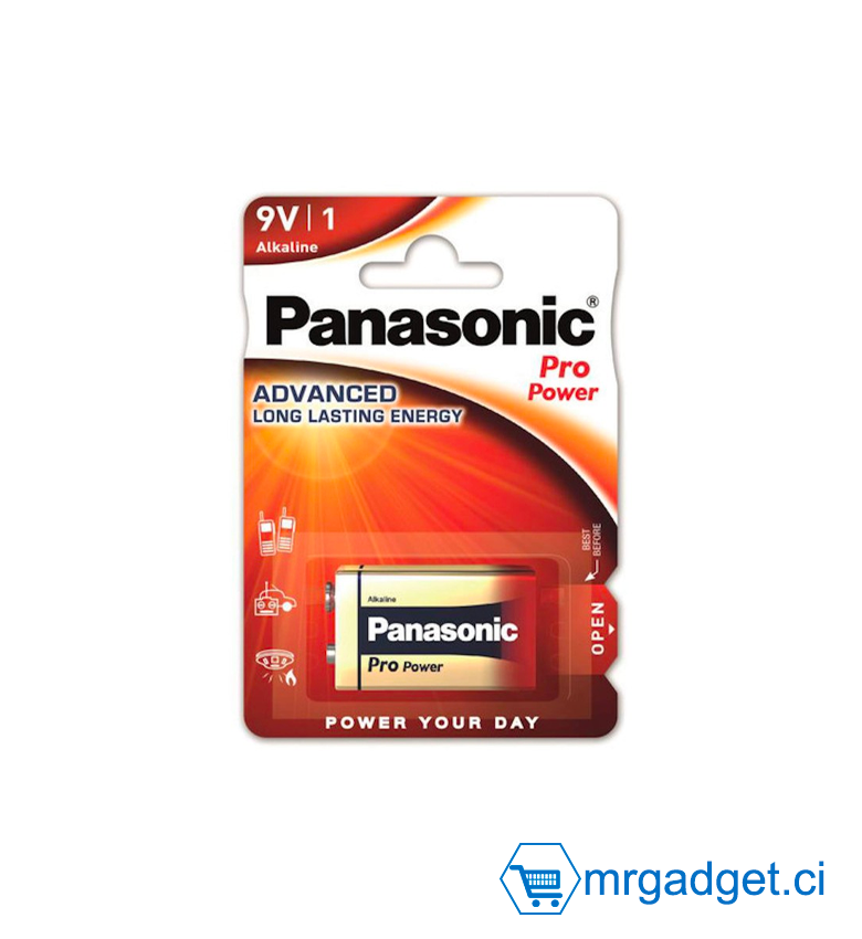 Panasonic Pile Alcaline 9V1