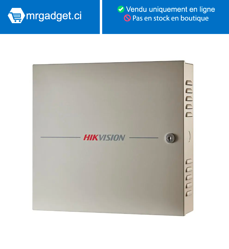 HIKVISION DS-K2604T Contrôleur d'Accès Réseau HIKVISION 4 Portes 8 Lecteurs