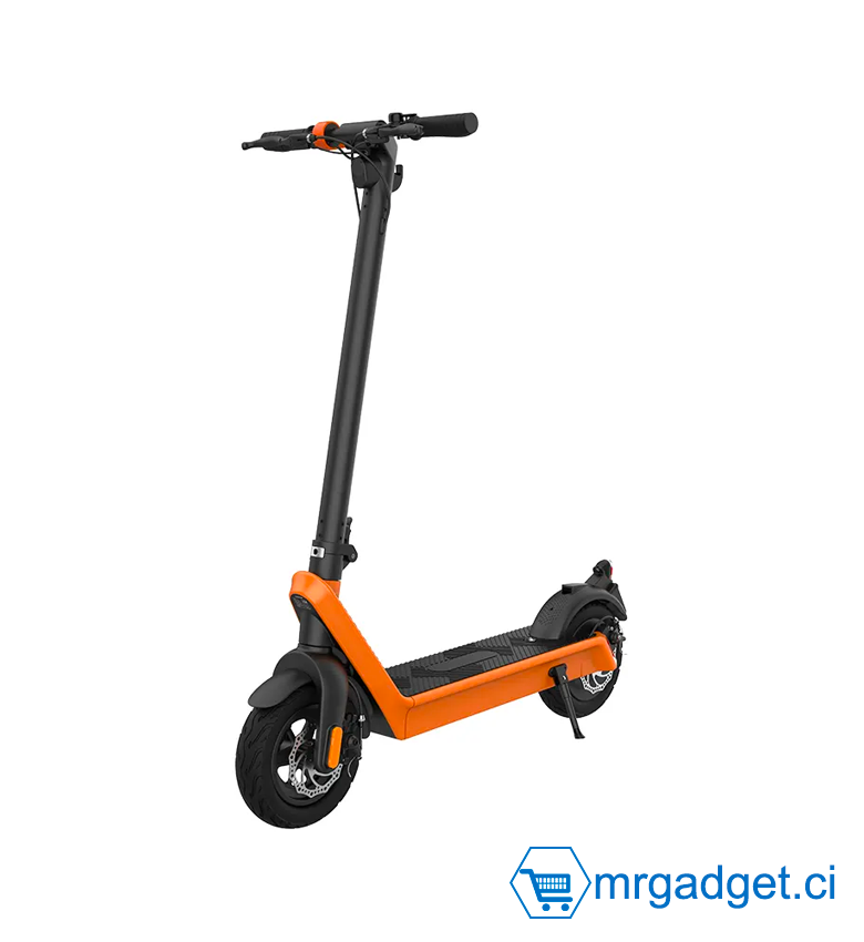 Scooter HX X9 - Scooter électrique 25 mph Trottinette électrique à plus longue portée 55 miles (70 km), batterie amovible de 15,6 Ah - Orange