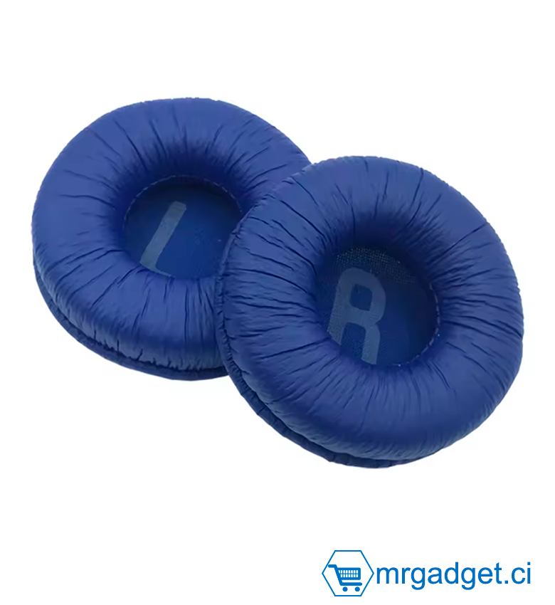 Coussinet de rechange pour casque JBL TUNE T520 T500BT T450 T600 T510BT - BLEU