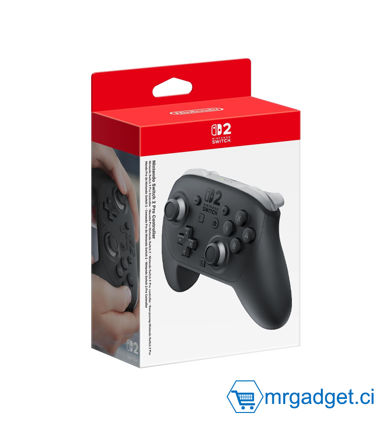 Nintendo Manette Pro Controller Switch 2 - Manette Pro pour NINTENDO SWITCH 2 - NOIR