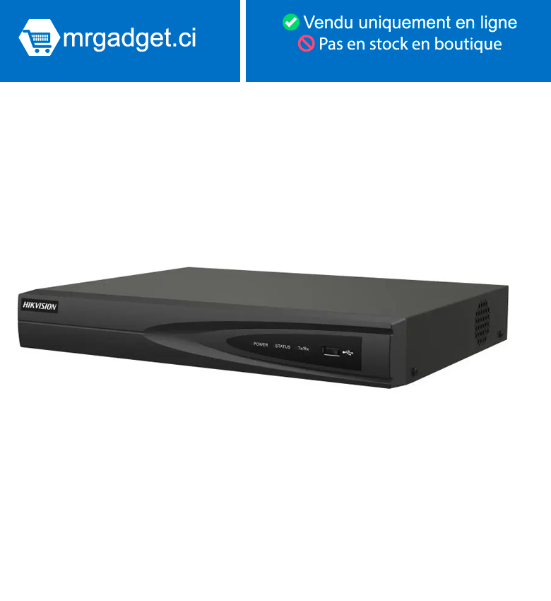 HIKVISION DS-7608NI-Q1 NVR 8 canaux 4K pour caméras de vidéosurveillance réseau IP Non POE