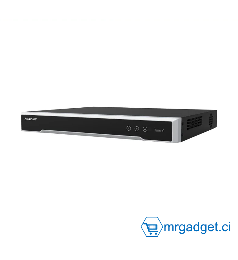 Hikvision DS-7616NI-Q2/16P NVR Enregistreur vidéo réseau intégré Plug & Play 16 canaux 4K N Prend en charge l'enregistrement de résolution jusqu'à 8 MP