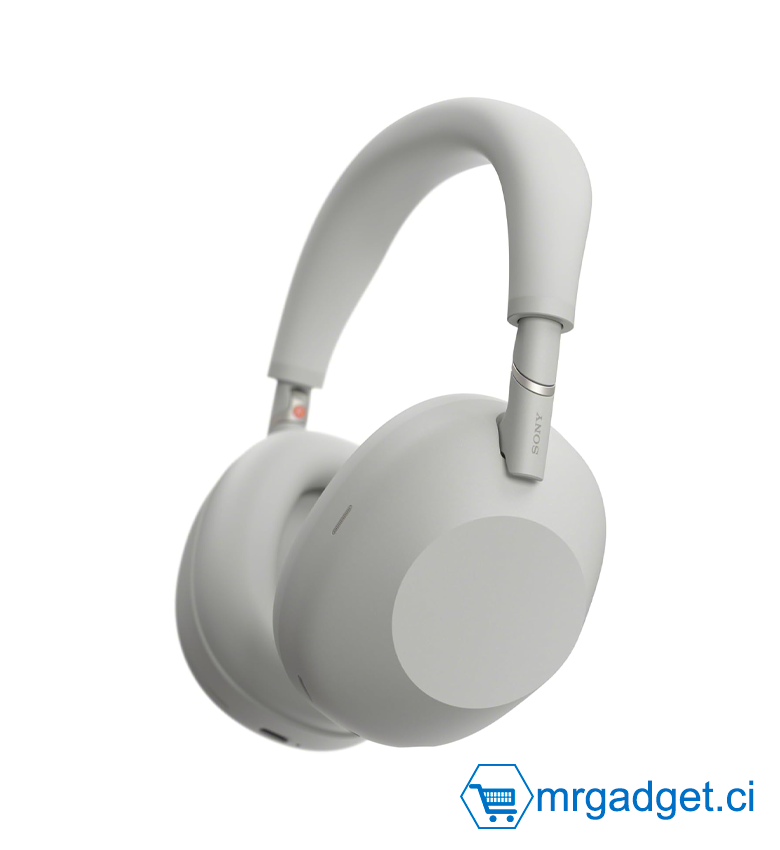 Sony WH-1000XM6 Casque sans-Fil Bluetooth à réduction de Bruit Noir, Son Hi-Res Unique, Confortable, Conception Pliable, Etui résistant, 30h Autonomie, iOS & Android - Argent Platine