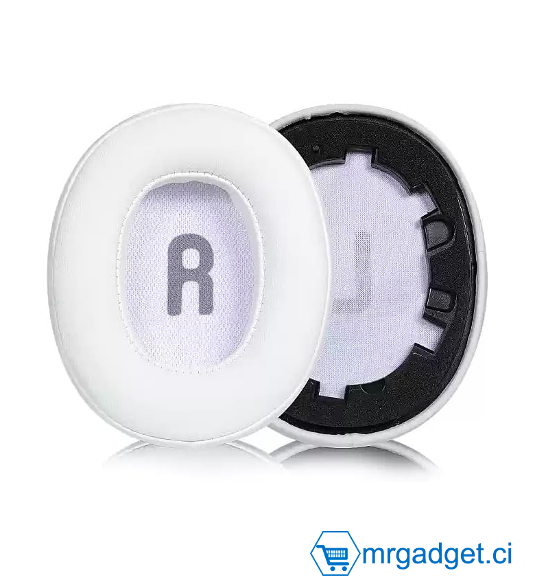 Coussinet de rechange pour casque JBL TUNE T700BT T710BT T750BT/NC T760NC TUNE 670 - BLANC
