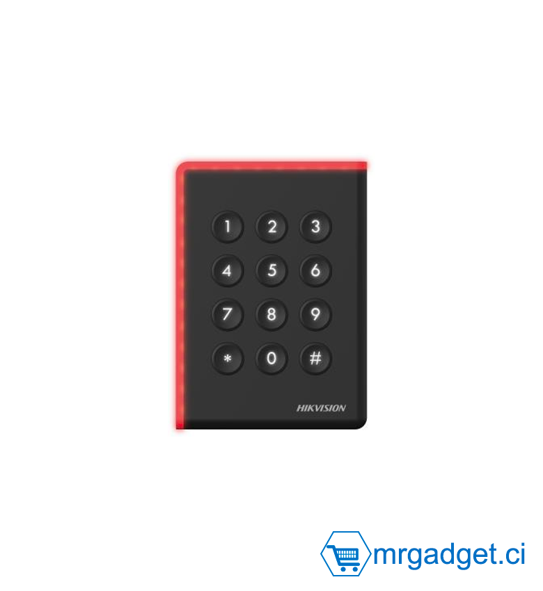 HIKVISION DS-K1108AMK - Pointeuse - Contrôle accès - Authentification par Code et carte RFID/MiFare