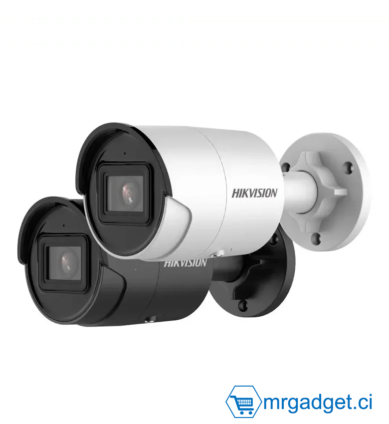 HIKVISION DS-2CD2043G2-IU 4mm - Camera IP - Bullet 4MP ColorVu Audio - Acusense Résistant à l'eau et à la poussière (IP67) - Prend SD Card