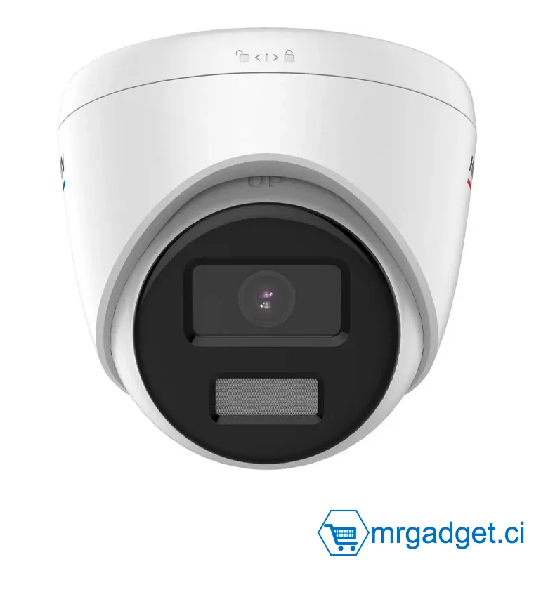 HIKVISION DS-2CD1327G2H-LIU 2.8mm - Camera IP - Dome (Tourelle) 2MP ColorVu Smart Hybride & Audio -Résistant à l'eau et à la poussière (IP67)