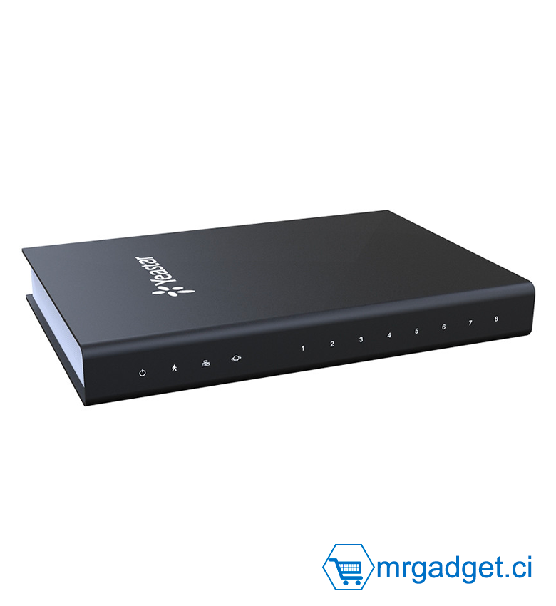 Yeastar TA800 - Passerelle Analogique VoIP - 8 Ports FXS - Adaptateur téléphonique analogique avec 8 ports FXS, pour convertir la ligne analogique en réseau IP