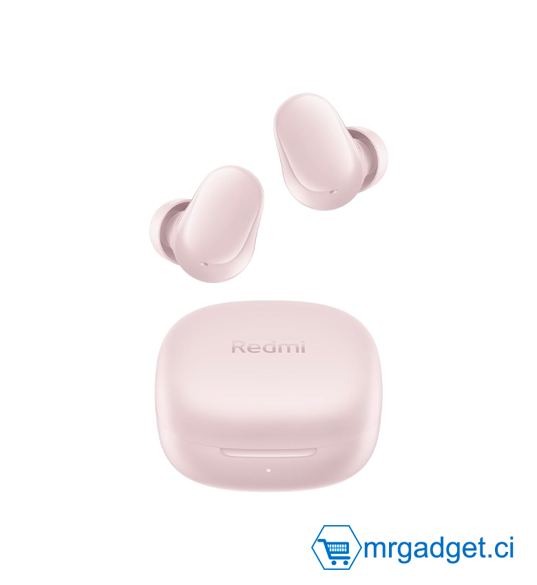 Xiaomi Redmi Buds 6 Play - Écouteurs sans Fil Bluetooth 5.2 - Son Haute Qualité, Basses Profondes, Autonomie Longue Durée, Confort Ergonomique - Rose