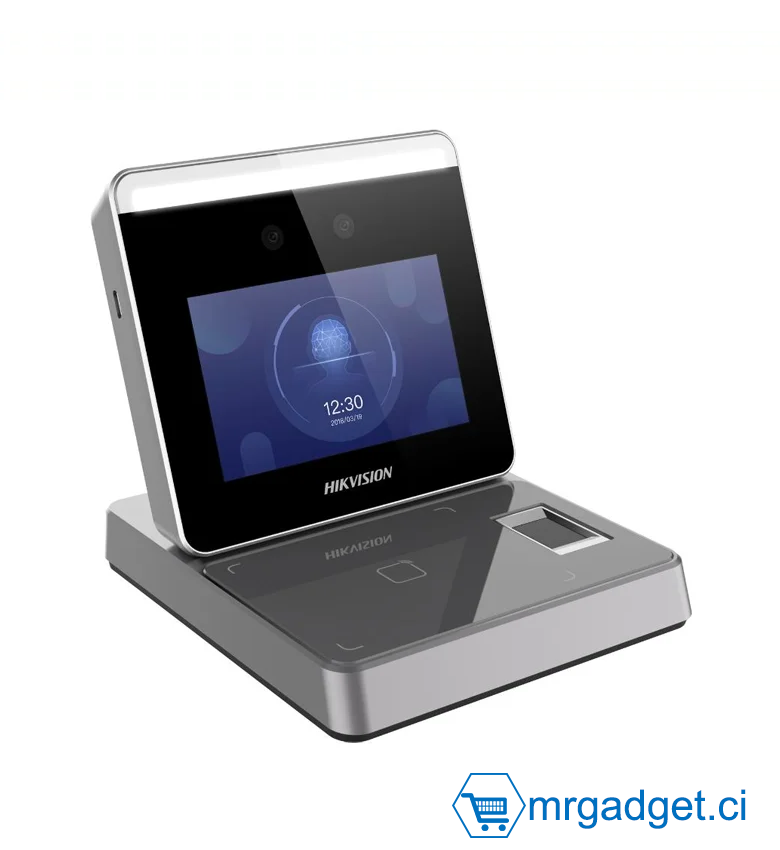 Hikvision DS-K1F600U-D6E-F(O-STD) - Station d’enrôlement  : Reconnaissance faciale - Empreinte digitale - Carte RFID/MiFare