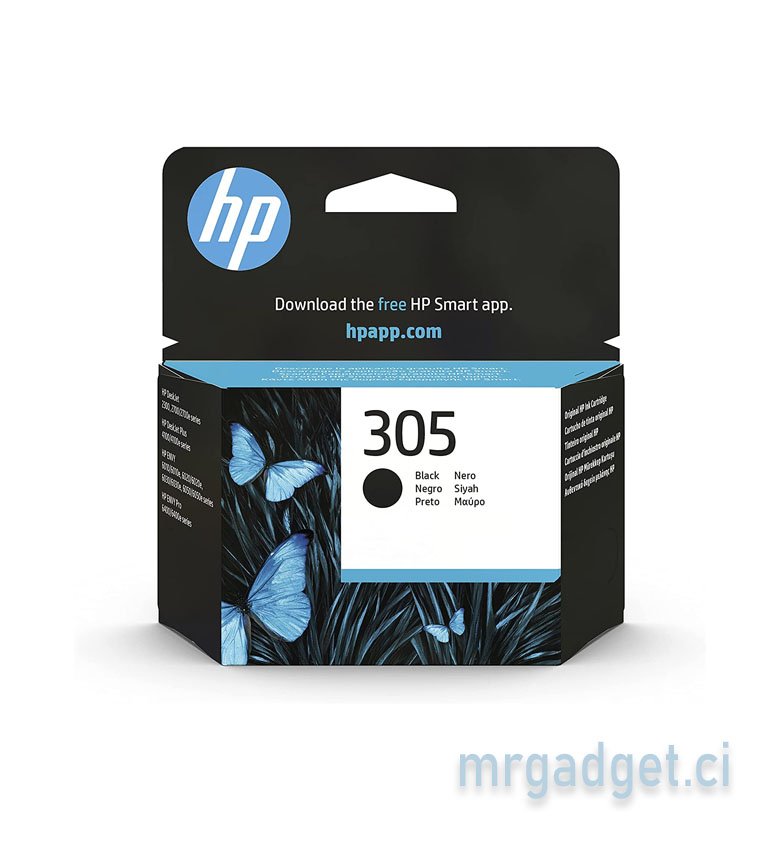 HP 305  Original Ink Cartridge cartouche d'encre Rendement standard Noir