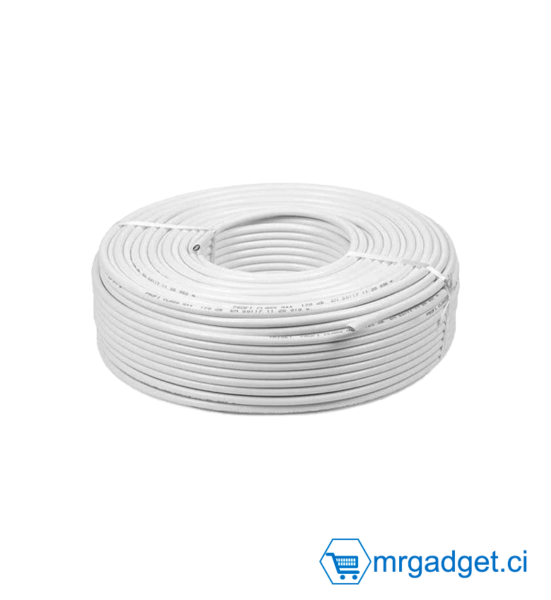Cable reseau BOFFAC CAT6 FTP indoor (intérieur)  CCA - 100m