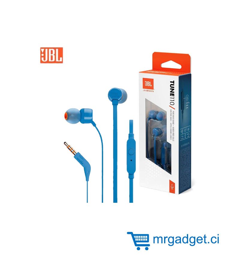 JBL TUNE 110 – Ecouteurs intra-auriculaires