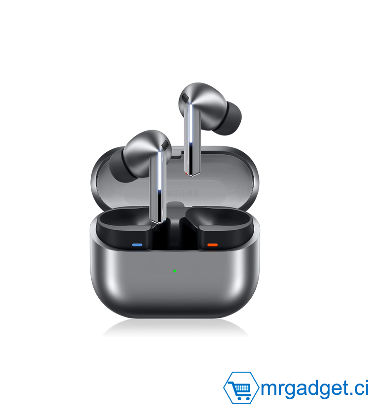 Samsung Galaxy Buds3 Pro, Écouteurs sans Fil, Réduction Active de Bruit, Bluetooth, Argent, Audio 360, Galaxy AI,