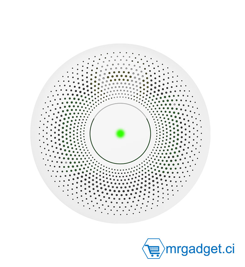 Hikvision HF-S3E-R8 - Détecteur de Fumée Optique Autonome 868MHz Interconnectable - Double Capteur Anti-Fausse Alerte - Pile Lithium Autonomie 10 Ans - Alarme 85dB - Norme EN 14604 - Liaison Interlink Max 30 Pièces - Sécurité Incendie Pro