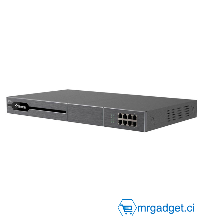 Yeastar P570 - Autocommutateur - Serveur VoIP - IPBX - pour 300 à 500 Utilisateurs, 60 à 120 Appels Simultanés, jusqu’à 16 Ports FXS, 16 Ports FXO/BRI, 6 Ports GSM/3G/4G, 2 Ports E1/T1/J1, 1 USB (2TB max), NFC Read/Write,(Modules vendus séparément)