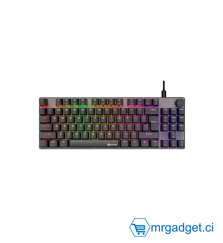 MEETION MK008 PRO HOTSWAP TKL 60% - Anti-Ghosting ABS Keycaps Clavier de haute qualité-métrage mécanique - Clavier Gaming  mécanique - Switch Rouge