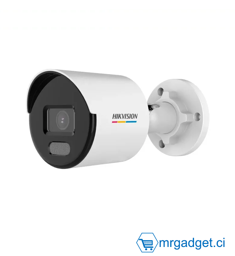 HIKVISION DS-2CD1027G2-LUF 2.8MM - Camera IP - Bullet 2MP ColorVu & Audio -Résistant à l'eau et à la poussière (IP67) - micro SD (carte mémoire)
