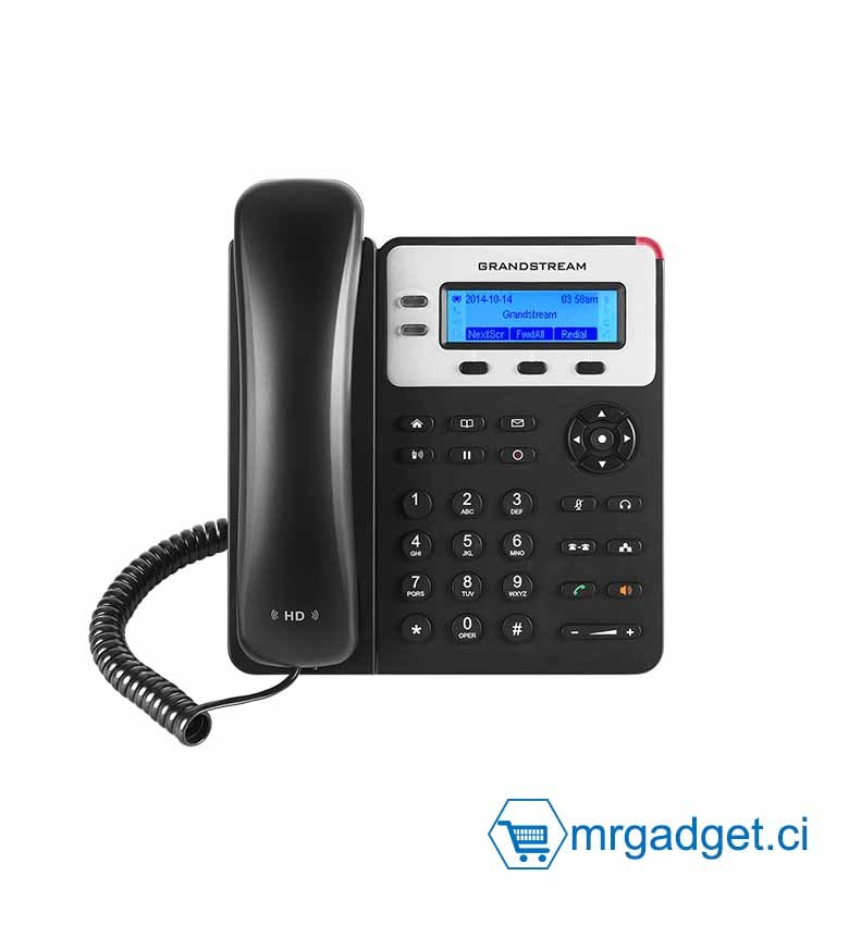 Grandstream GXP1625  - Téléphone SIP: 2 comptes SIP et PoE - Téléphone pour Autocom  (sans  alimentation)