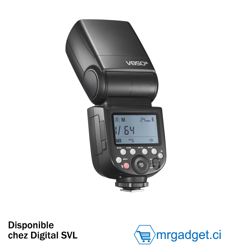 Godox V850III Kit flash pour appareil photo compatible à Nikon Sony Canon Fuji Olympus Panasonic