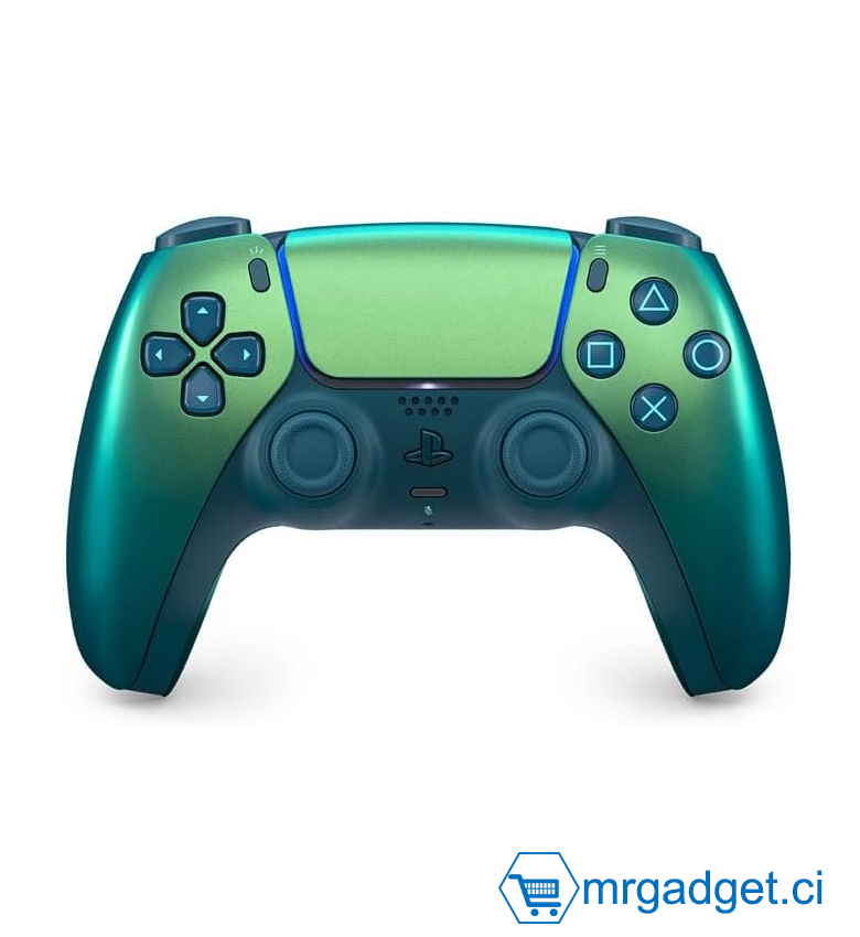 Playstation Sony, Manette 5 officielle DualSense, Sans fil, Batterie rechargeable, Bluetooth, Compatible avec PS5, Couleur : Chroma Teal