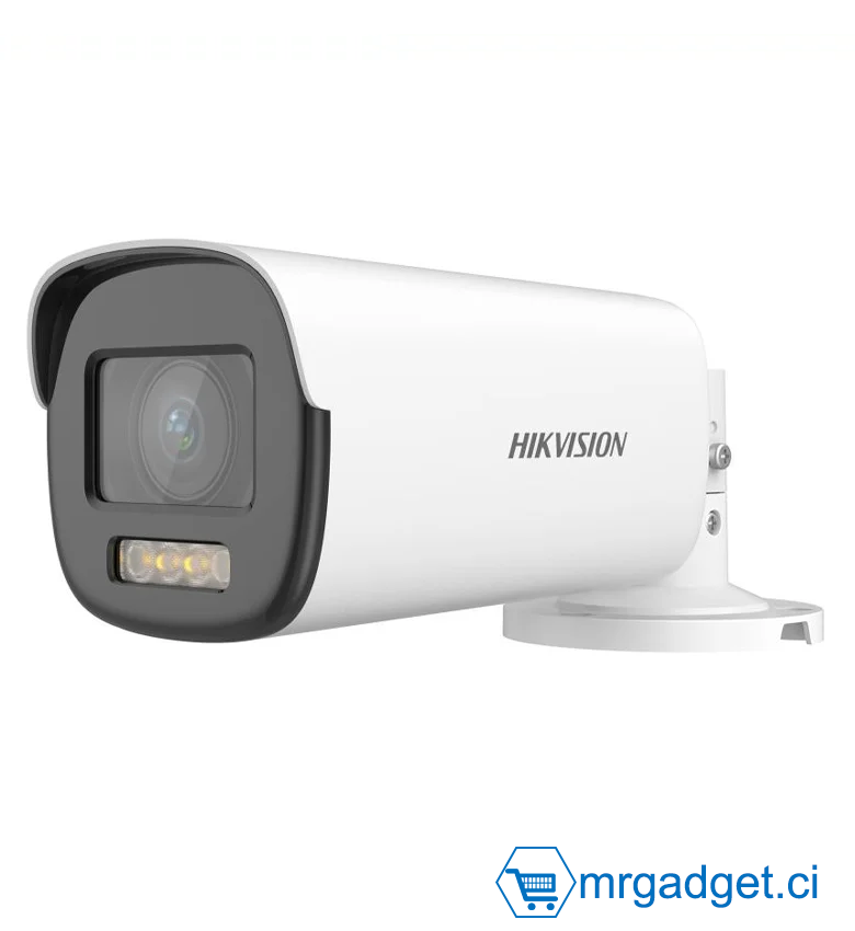 Hikvision DS-2CE19DF8T-AZE(2.8-12mm)(O- STD) Camera Analogique - Bullet 2MP ColorVu motorisée variofocale - Résistant à l'eau et à la poussière (IP68)