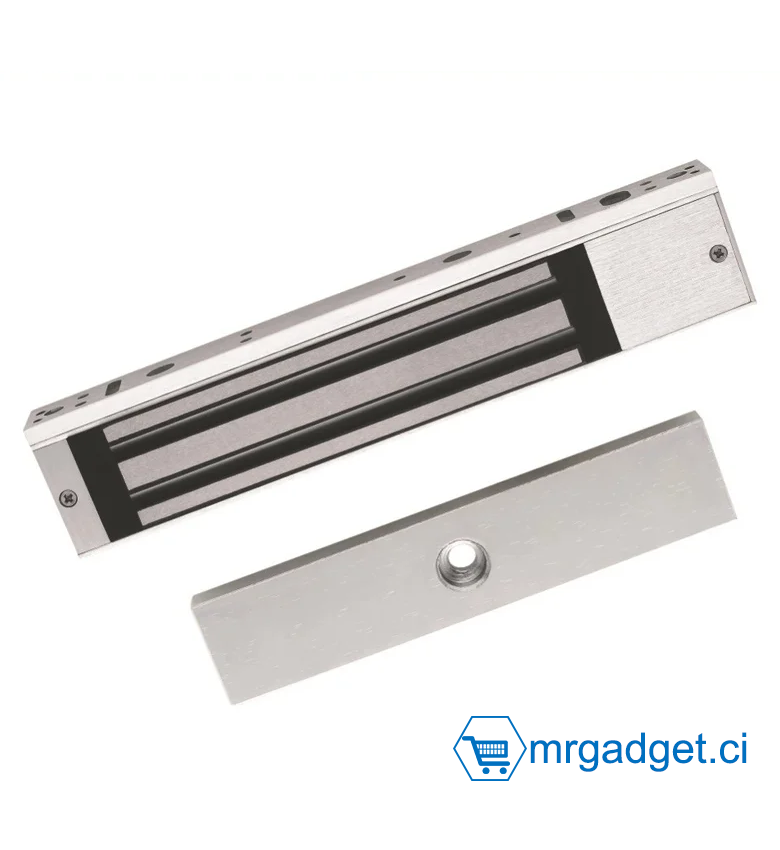 HIKVISION DS-K4H258S - Ventouse - Serrure magnétique - Porte max 280KG - Convient pour porte en bois, porte en verre, porte en métal et porte coupe-feu - L'indicateur LED affiche l'état de verrouillage de la porte