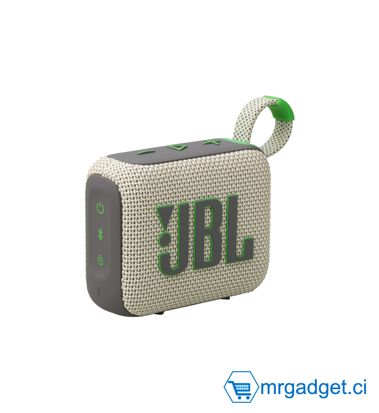 JBL GO 4, Enceinte Bluetooth Ultra-Portable, Son Pro, Basses percutantes, 7 Heures d'autonomie, Fonction Playtime Boost, résistante à l'eau et à la poussière IP67, Wimbledon Green