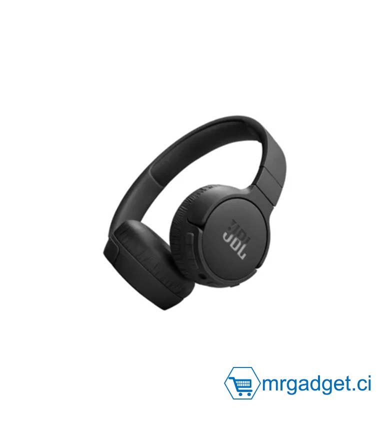 JBL Tune 670NC Casque supra-auriculaire sans fil, Bluetooth 5.3, autonomie jusqu'à 70 h, Réduction de Bruit Adaptative, bleu