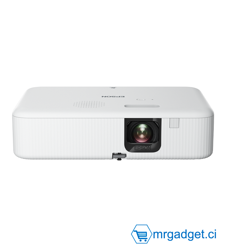 Epson CO-FH02 Video projecteur Intelligent (Android, Wifi) Technologie 3LCD, 3000 Lumens, Connexion USB/HDMI, Correction Horizontale Verticale du trapèze, Android et HDMI intégrés, Haut-Parleur, Projection jusqu'à 378"