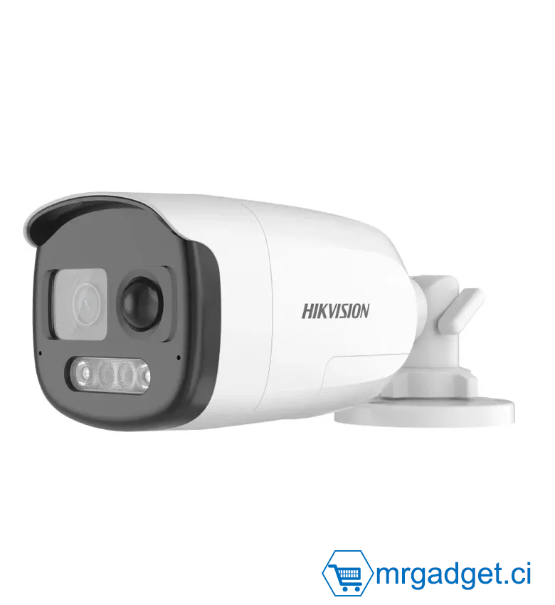 Hikvision DS-2CE12DF3T-PIRXOS(3.6mm)(O)  2MP TVI ColorVu Bullet avec sirène 3,6 mm