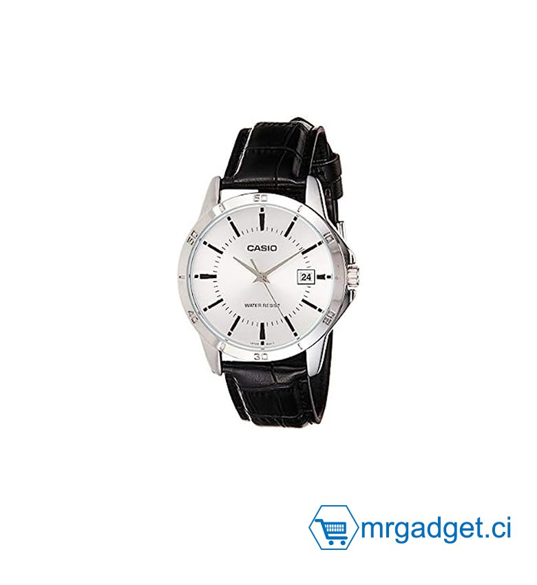 Montre Casio pour homme Cadran de date en acier inoxydable analogique standard - MTP-V004L-7AUDF