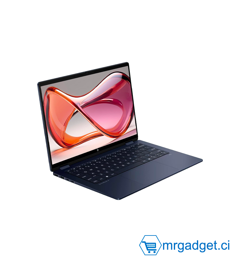 Ordinateur portable HP FM0023dx 256V OmniBook X Flip 2-en-1 Copilot+, Intel Ultra 7-256V, 16 Go LPDDR5x RAM, 1 To PCIe SSD, 14" 2K (1920x1200) écran tactile, Intel Arc 140V, Clavier rétroéclairé, W11 Pro, Bleu atmosphérique